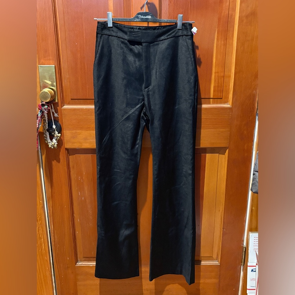 New Ted Baker London Demyat Velvet Kick Flare Trousers - Picture 4 of 15